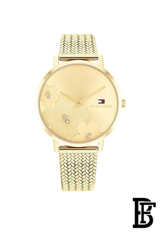 Tommy Hilfiger Women's Watch 1782606 – Light Gold Dial & Slim Gold Ion-Plated Stainless Steel Strap image 1