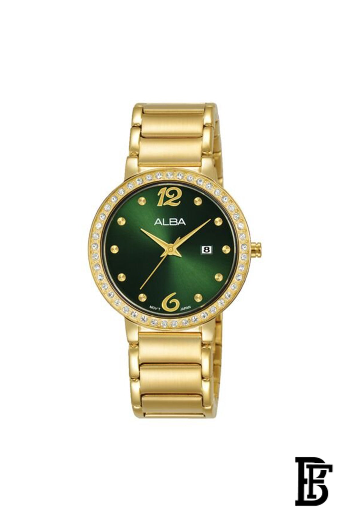 ALBA  ladies's Active hand Watch Stalinless steen strap AH7BK0X + Gift BURBERRY Her Eau De Parfum 100ml image 2