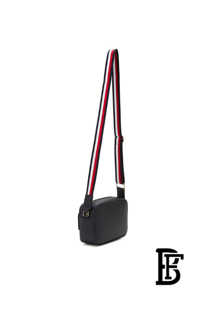 Tommy Hilfiger Blue Leather Women Handbag Aw0Aw11073 – Elegant Everyday Shoulder Bag image 6