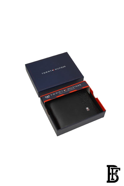 Leather Coin And Credit Card Wallet BLACK- LEATHER image 0