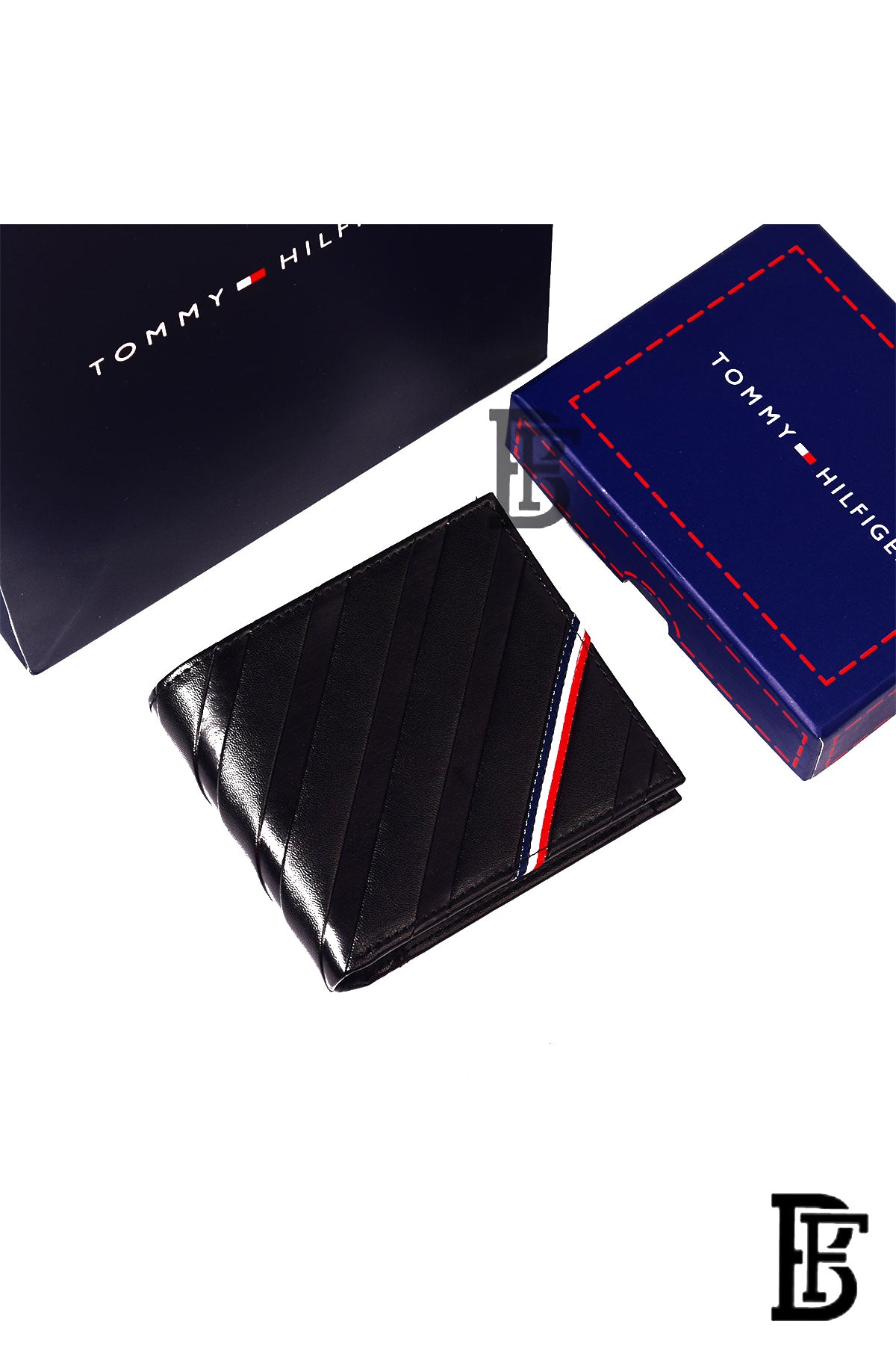 Tommy Hilfiger Bradyn Mens Passcase Wallet Black image 1