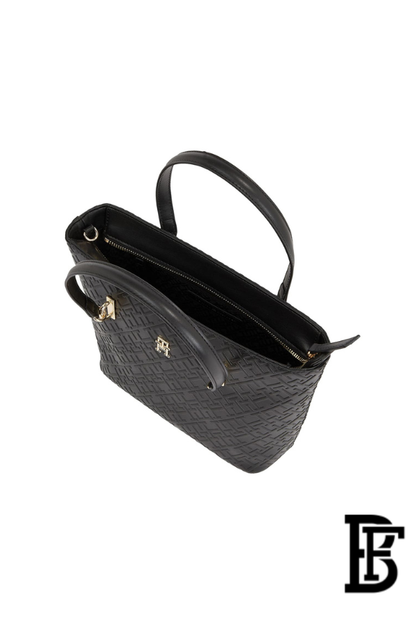 Tommy Hilfiger Black Leather Women Handbag AW0AW16002 – Elegant Everyday Shoulder Bag image 5