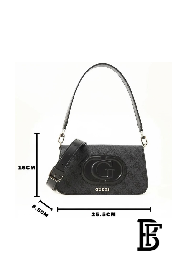 Guess Black Women Shoulder Bag Hwesg951320 – Elegant Everyday Shoulder Bag image 9