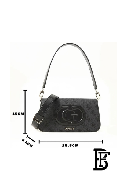 Guess Black Women Shoulder Bag Hwesg951320 – Elegant Everyday Shoulder Bag image 9