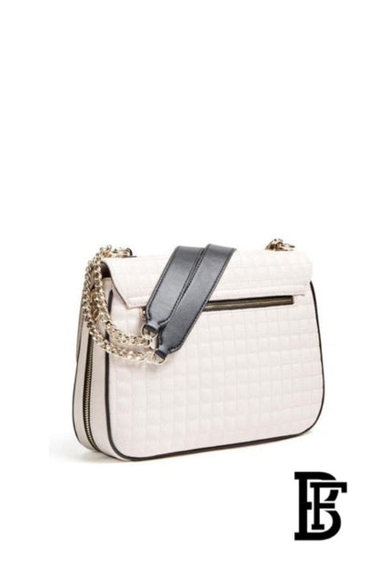 GUESS GS Matrix Convertible Shoulder Bag – Genuine Leather Quilted Design image 2