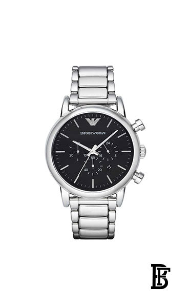 EMPORIO ARMANI Men's Stainless Steel Chronograph Wrist Watch AR1894 + Gift perfume Tester 30 ml image 2