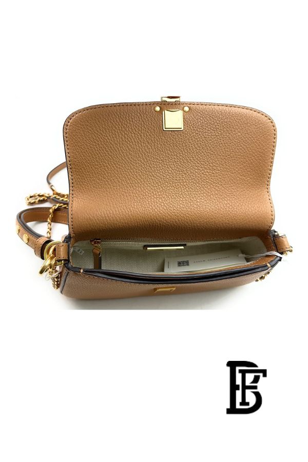 Tory Burch Brown Leather Women Handbag 138772  – Elegant Everyday Shoulder Bag image 6