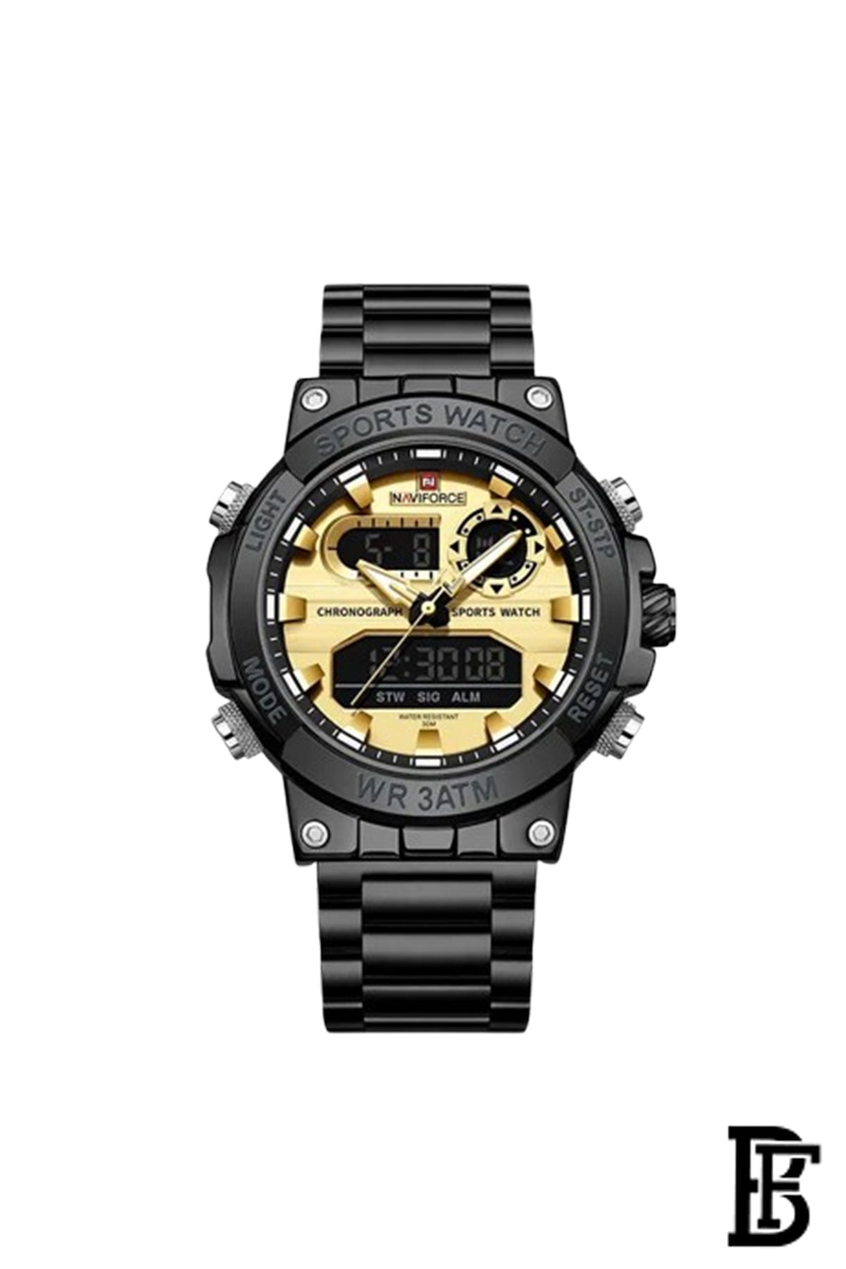 NAVIFORCE NF9237 BGB  MEN'S Stainless Steel Analog Wrist Watch image 0