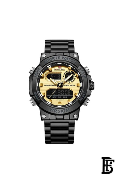 NAVIFORCE NF9237 BGB  MEN'S Stainless Steel Analog Wrist Watch image 0