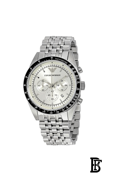 EMPORIO ARMANI Men's Water Resistant Analog Watch Ar6073 - 46 mm - Silver image 2