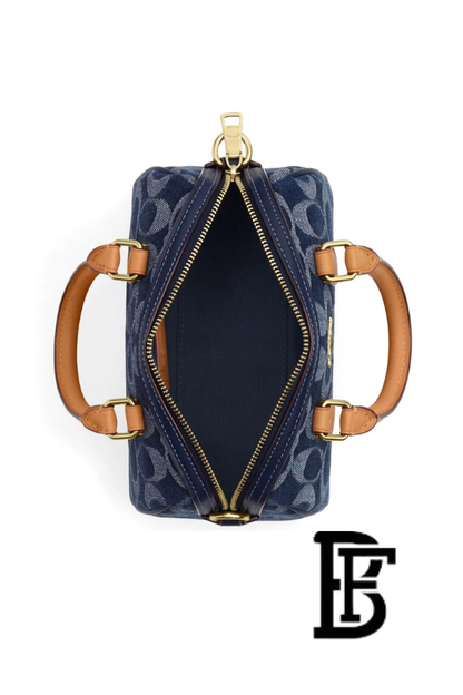 Coach Navy Women Handbag  Cy742 – Elegant Everyday Handbag image 4