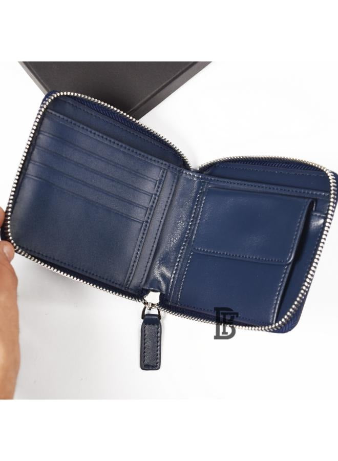 Fred Perry Leather Wallet for Men, Blue image 3