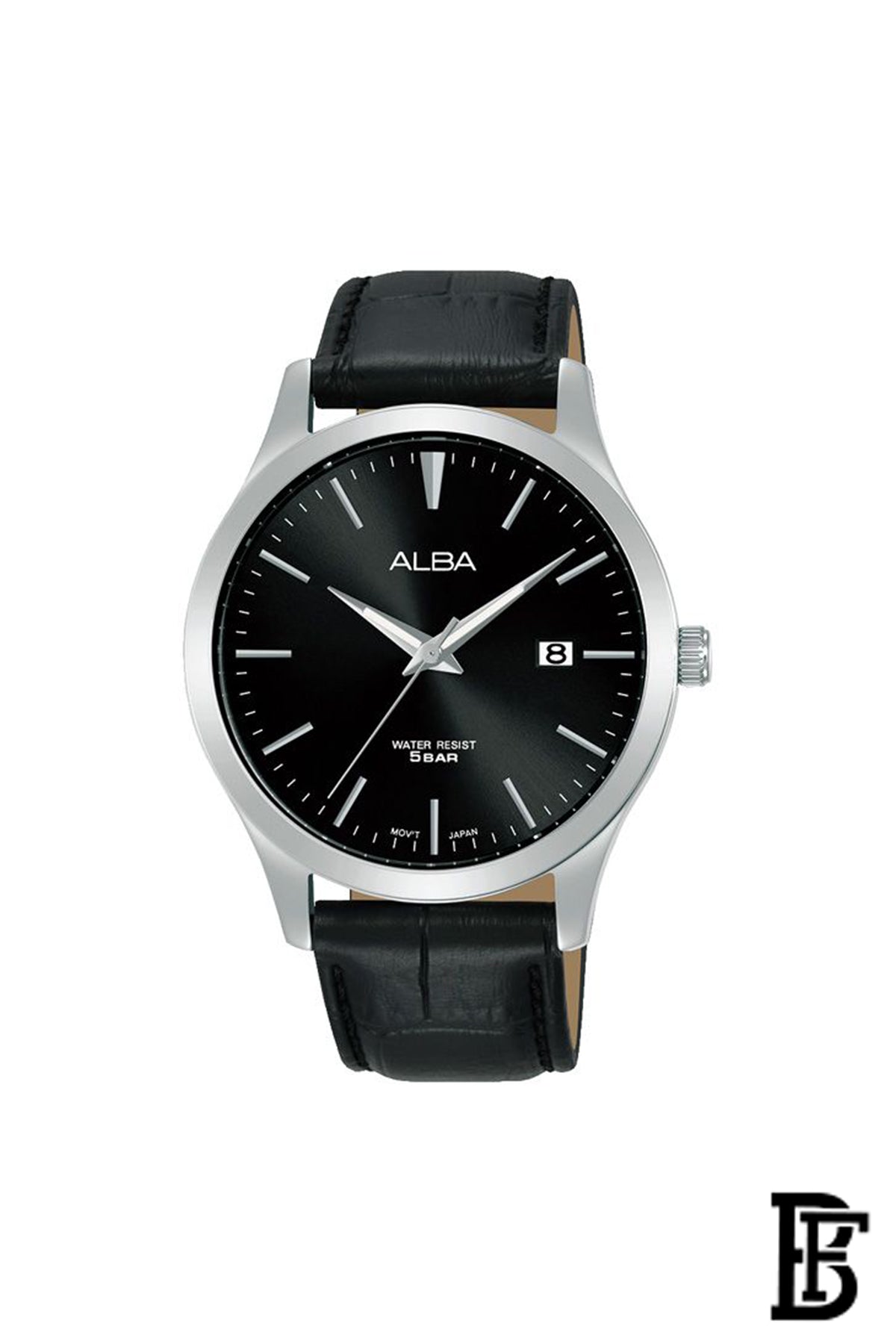 Alba AS9M41X Men's Leather  Quartz Analog Wrist Watch      Warranty from Elaraby Group + Gift EMPORIO ARMANI Stronger With You ABSOLUTELY EDP 100ml image 2