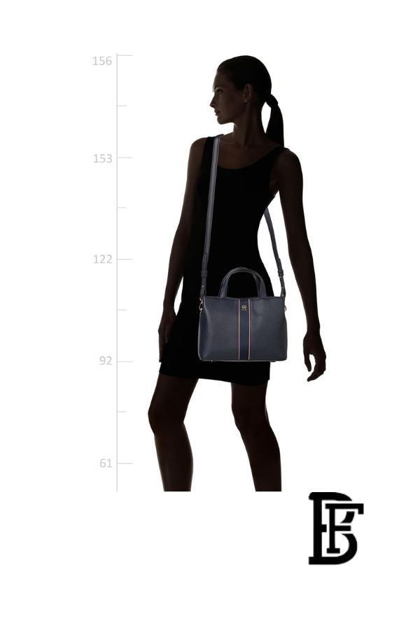 Tommy Hilfiger Blue  Leather Women Handbag Aw0Aw16873– Elegant Everyday Shoulder Bag image 11