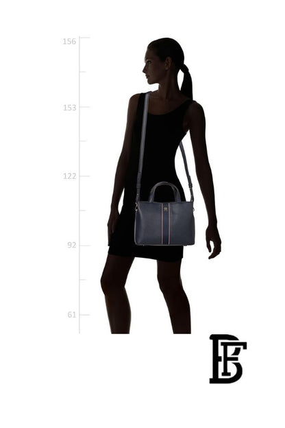 Tommy Hilfiger Blue  Leather Women Handbag Aw0Aw16873– Elegant Everyday Shoulder Bag image 11