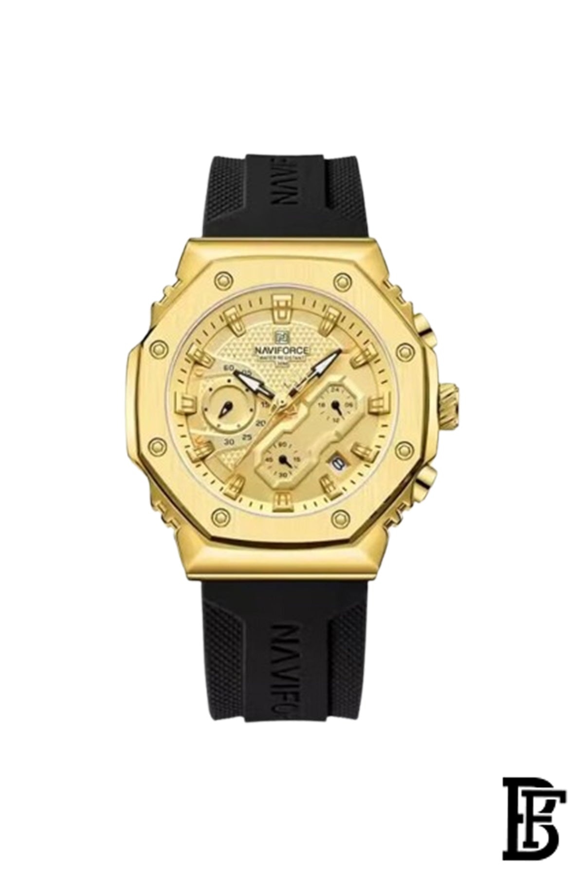 Naviforce NF8035L GBB  Women's Chronograph Silicone Watch image 0