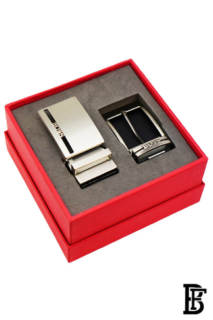 Hugo Boss Men's Belt with Two Buckle image 2