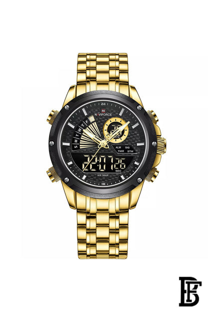 NAVIFORCE NF9205 G/B      MEN'S Stainless Steel Analog Wrist Watch image 0