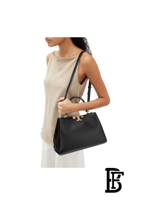 Tory Burch Black Leather Women Handbag 137312 001 – Elegant Everyday Shoulder Bag image 10