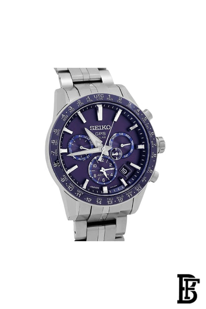 SEIKO Men's Hand Watch ASTRON Stainless Band, Black Dial SSH001J1 image 3