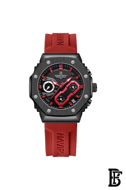 Naviforce NF8035L BRR  Women's Chronograph Silicone Watch image 0