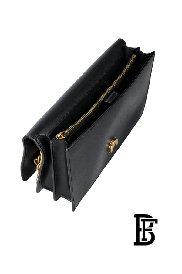 Pinko  Black Leather Women Handbag 100053 A0F1 Z99Q – Elegant Everyday Shoulder Bag image 5