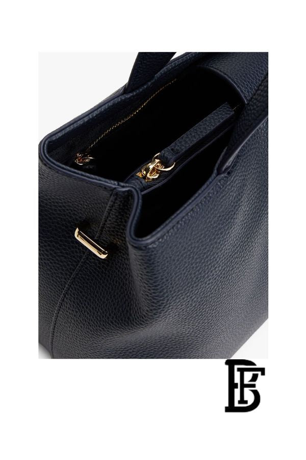 Tommy Hilfiger Blue  Leather Women Handbag Aw0Aw16873– Elegant Everyday Shoulder Bag image 7
