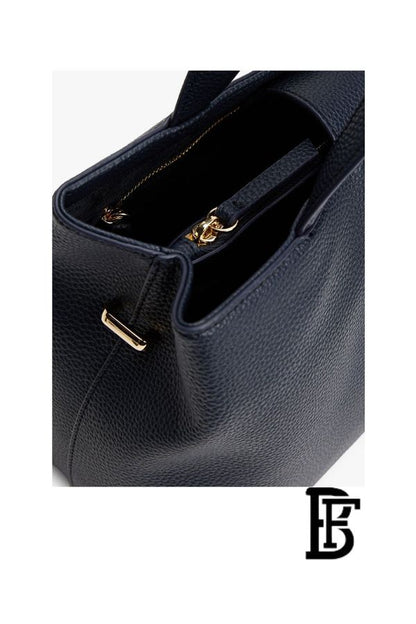Tommy Hilfiger Blue  Leather Women Handbag Aw0Aw16873– Elegant Everyday Shoulder Bag image 7