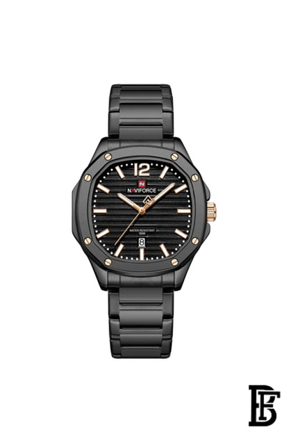 NAVIFORCE NF9243S B/B MEN'S Stainless Steel Analog Wrist Watch image 0