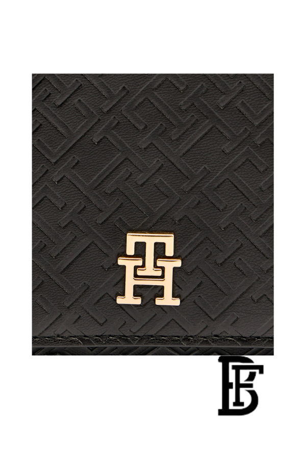 Tommy Hilfiger Black Leather Women Handbag and cross Aw0Aw18002 – Elegant Everyday Crossbody and hand image 7