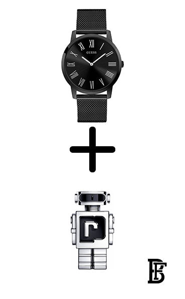 GUESS Men's Stainless Steel Analog Watch W1263G3 + Gift perfume Tester 30 ml image 0