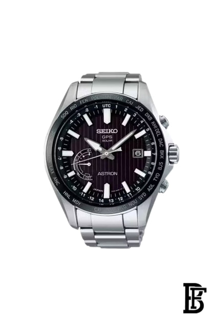 SEIKO Men's Hand Watch ASTRON Stainless Band, Black Dial SSE161J1 image 1