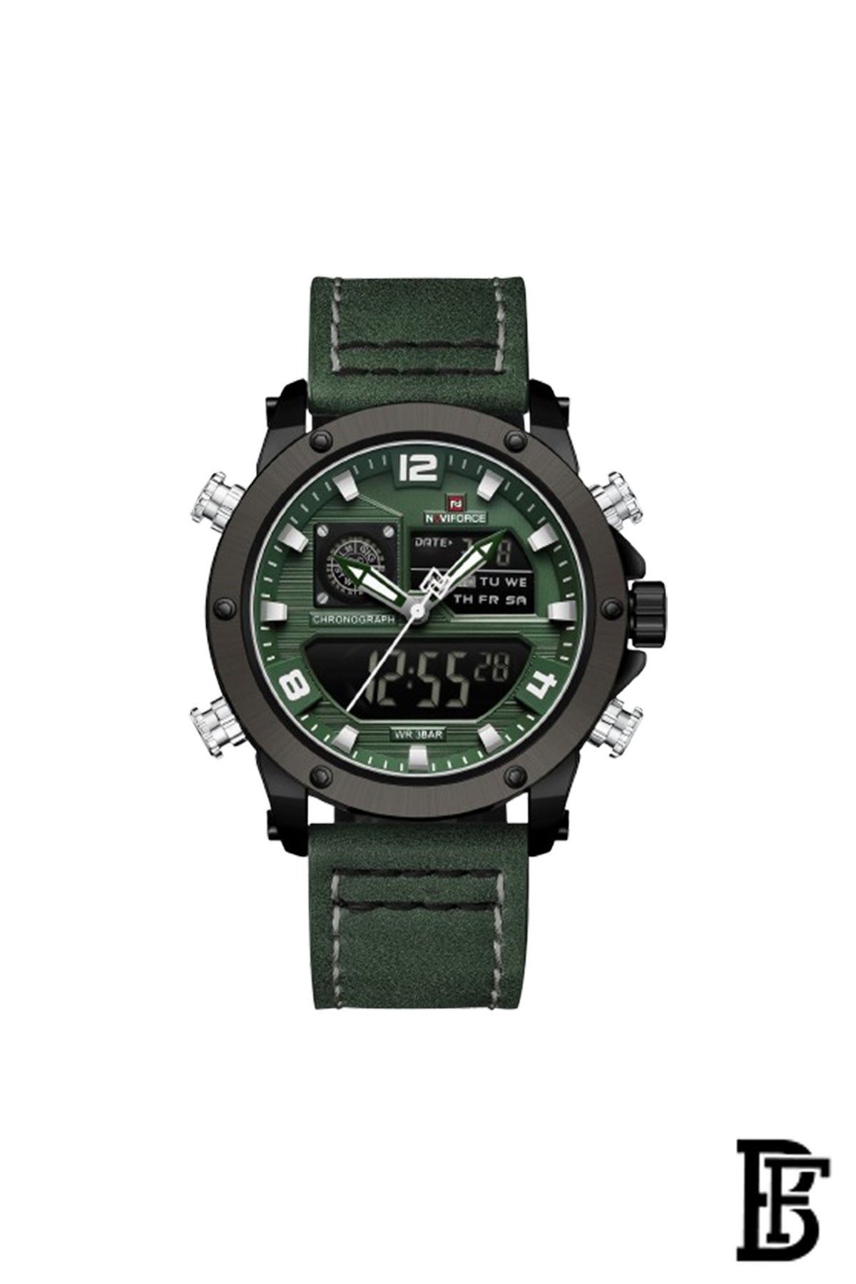 Naviforce NF9236 BGNGN  Men's Analog Leather Watch image 0