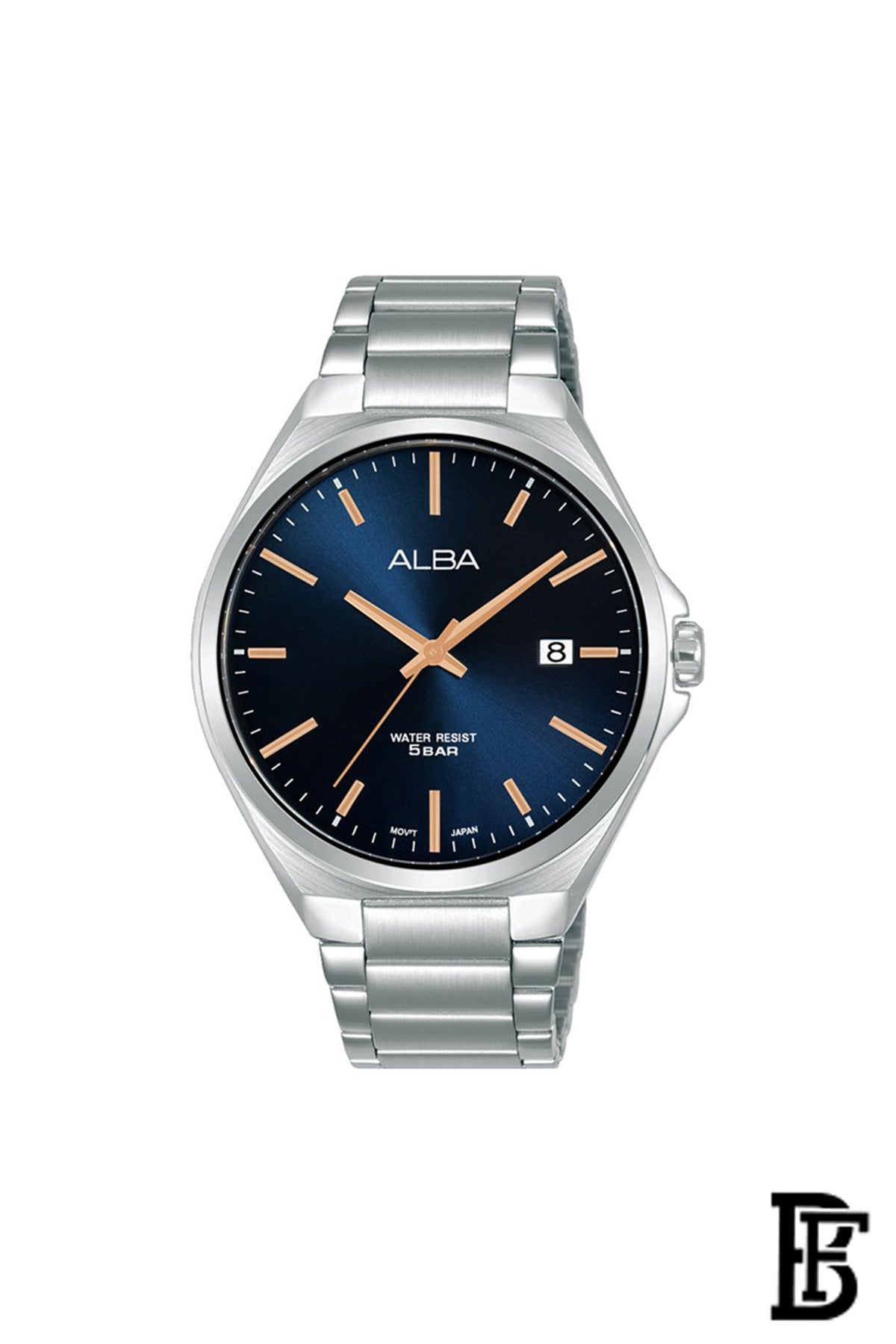Alba AS9P87X Men's Stainless steel Quartz Analog Wrist Watch Warranty from Elaraby Group image 1