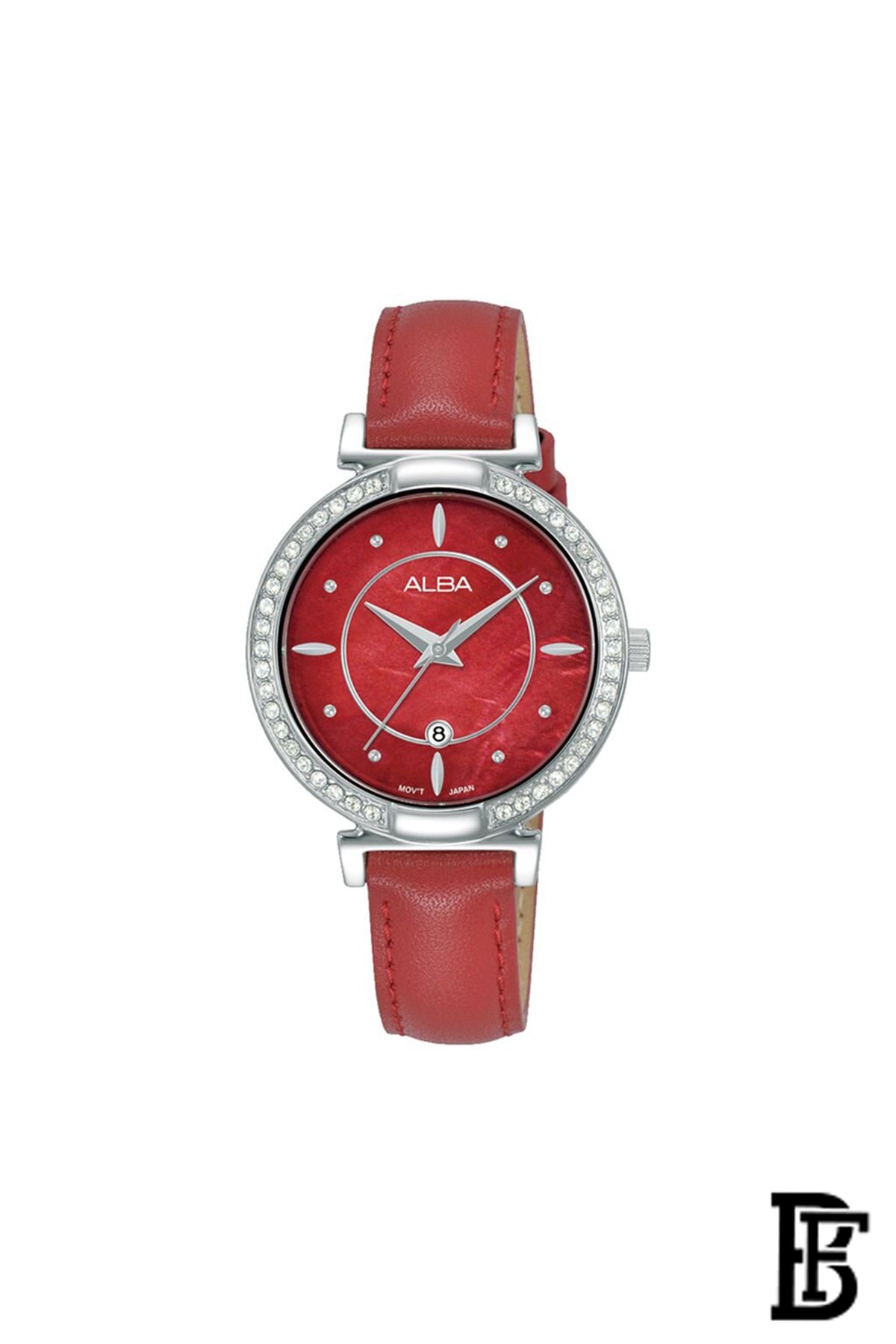 Alba AH7BG1X Women's Leather  Quartz Analog Wrist Watch   + Gift perfume tester 30 ml  Warranty from Elaraby Group image 2