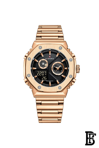 NAVIFORCE NF9216S RG/B MEN'S Stainless Steel Analog Wrist Watch image 0