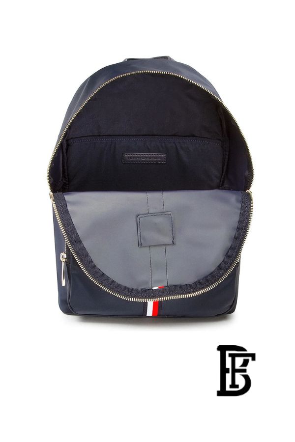 Tommy Hilfiger Blue Leather Women backpack Aw0Aw13170 – Elegant Everyday Bag image 8