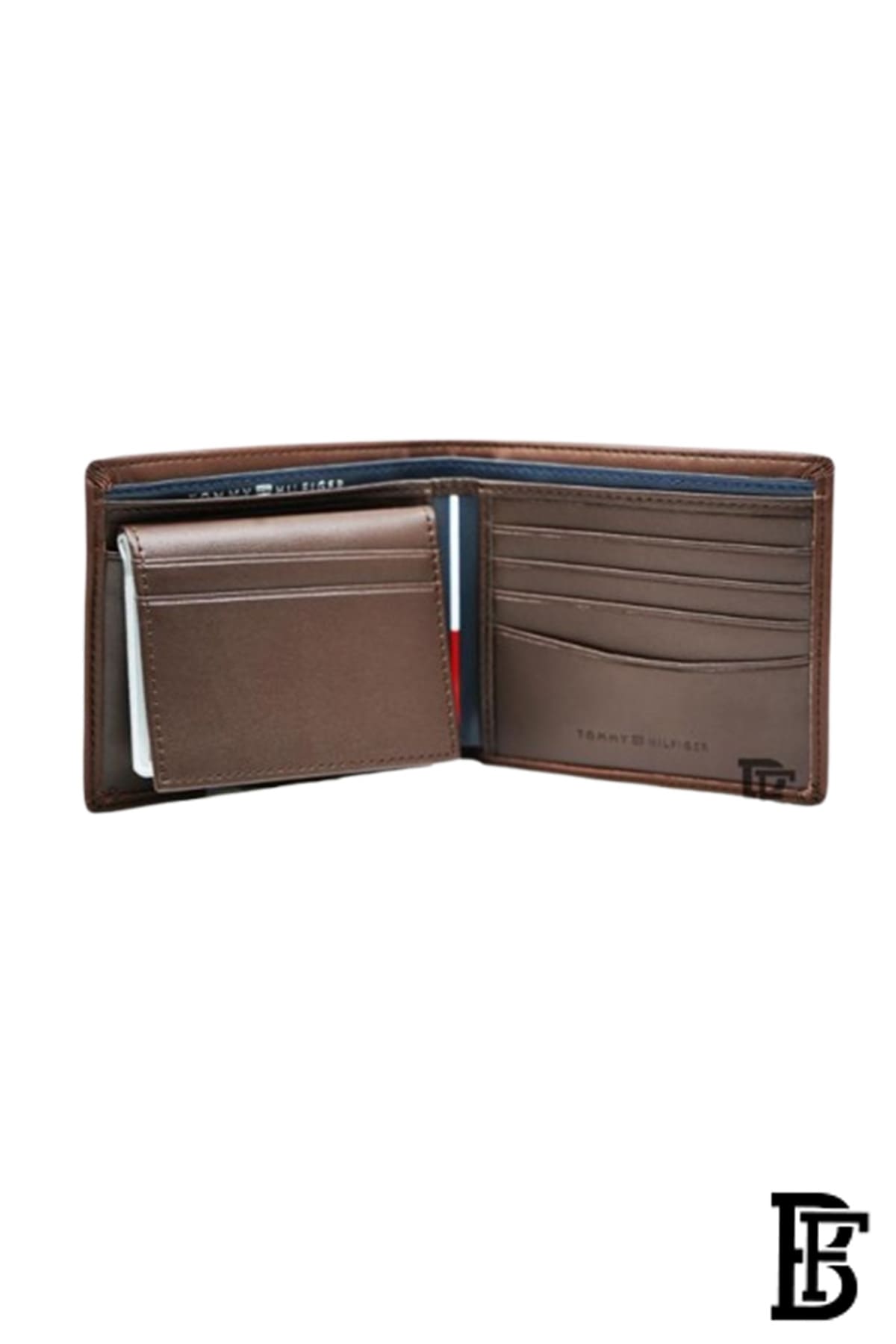 Tommy Hilfiger Men Leather Global Coin Wallet - Brown image 4