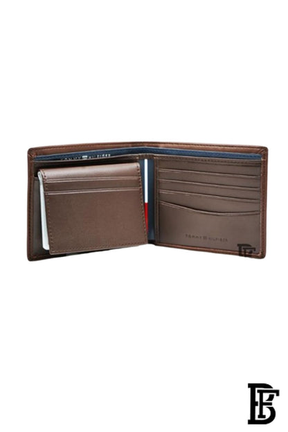 Tommy Hilfiger Men Leather Global Coin Wallet - Brown image 4