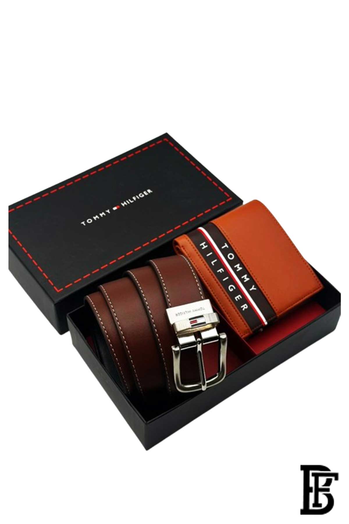 Tommy Hilfiger Set is a Men's Wallet and a Classic Black Belt image 1