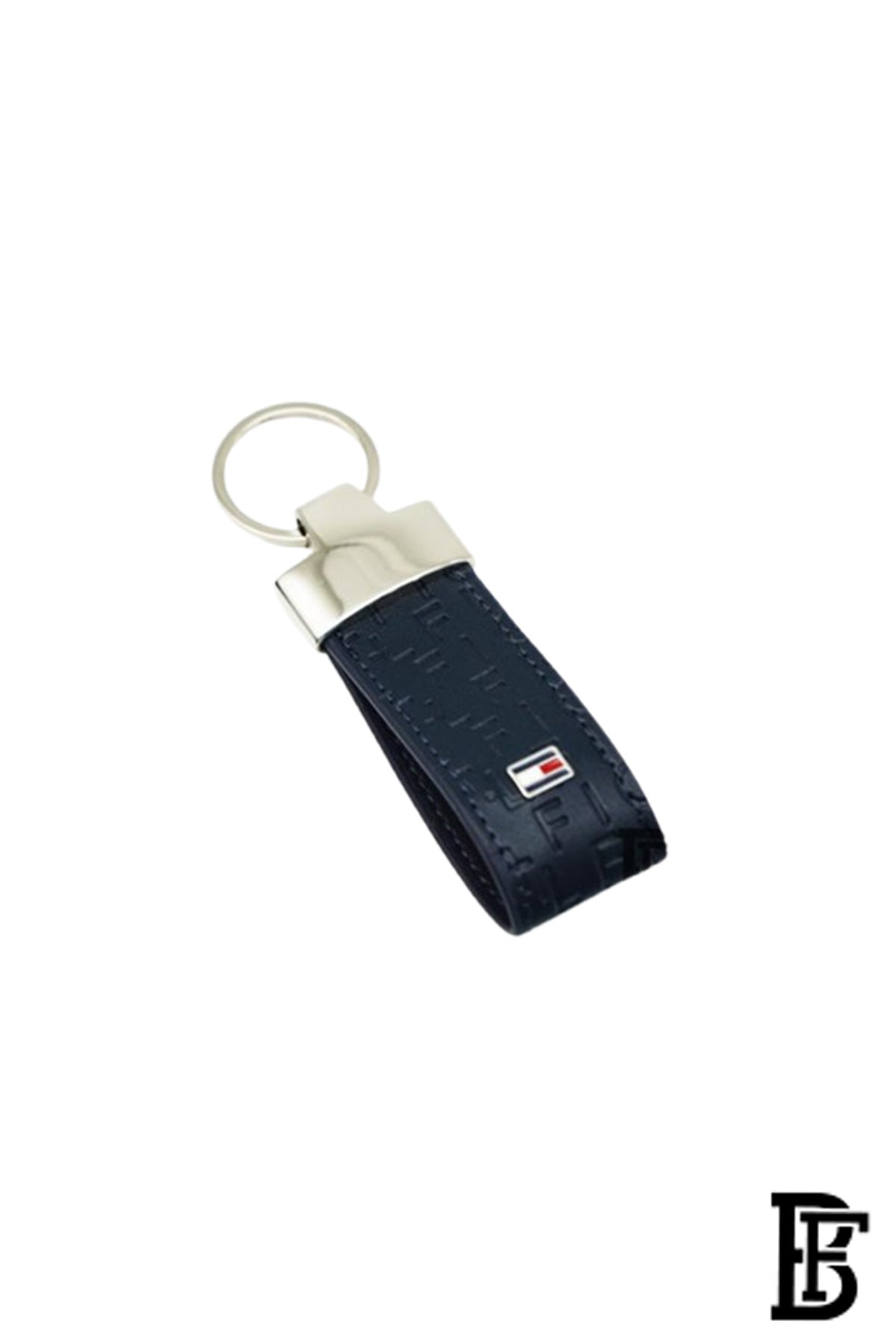 Tommy Hilfiger Salto Men Leather Gift Set of Wallet+Card Case+Keyfob - blue/blue+blue/blue image 3