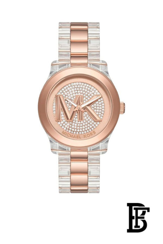 Michael Kors MK7355 Runway Three-Hand Women’s Watch – Rose Gold-Tone Stainless Steel image 1