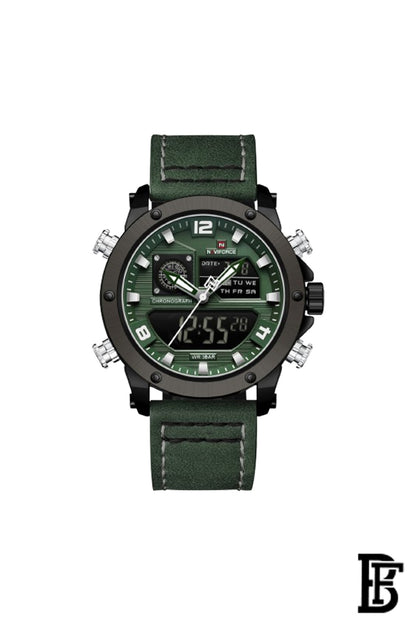 Naviforce NF9236 BGNGN  Men's Analog Leather Watch image 1