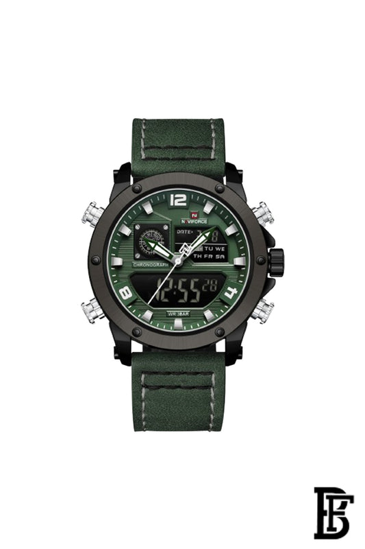 Naviforce NF9236 BGNGN  Men's Analog Leather Watch image 1