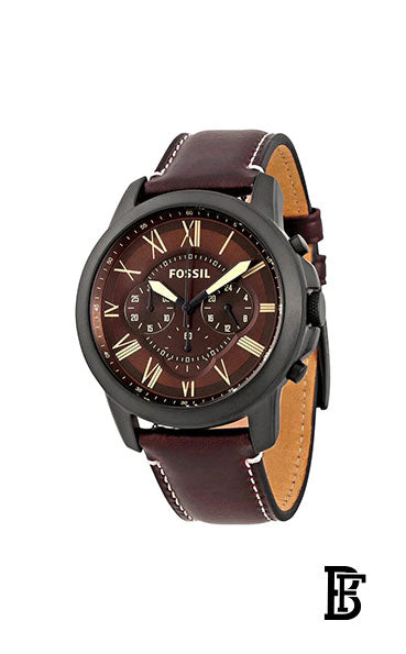FOSSIL FS5088 Men's Grant Water Resistant Chronograph Watch  + Gift perfume tester 30 ml image 2