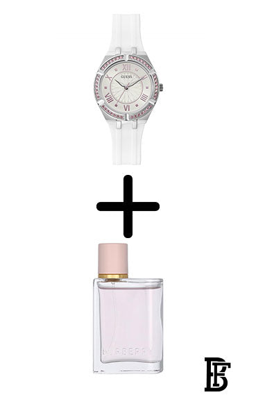 GUESS gw0032l1 Women ’s analog rubber watch  + Gift perfume tester 30 ml image 1