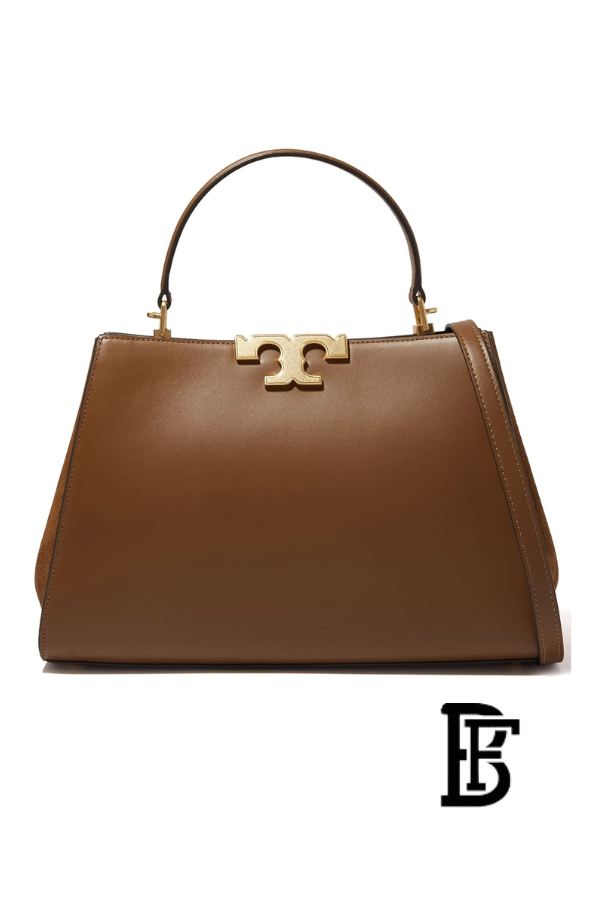 Tory Burch Brown Leather Women Handbag 137312909 – Elegant Everyday Shoulder Bag image 0