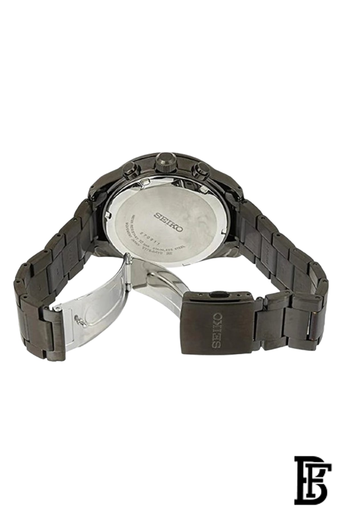 SEIKO Men's Hand Watch CHRONOGRAPH Stainless Band Black Dial SSC723P1 image 2