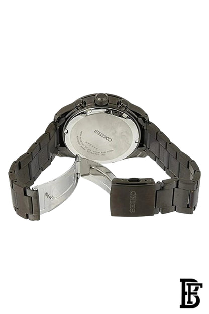 SEIKO Men's Hand Watch CHRONOGRAPH Stainless Band Black Dial SSC723P1 image 2