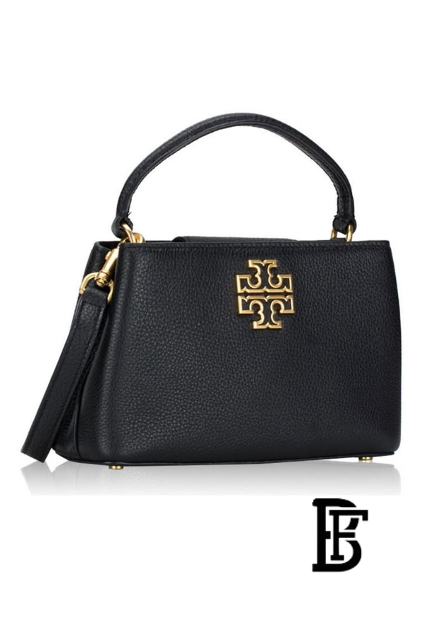 Tory Burch Black Leather Women Handbag 145357  – Elegant Everyday Shoulder Bag image 3